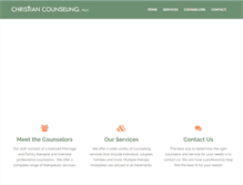 Tablet Screenshot of christiancounselingpllc.com